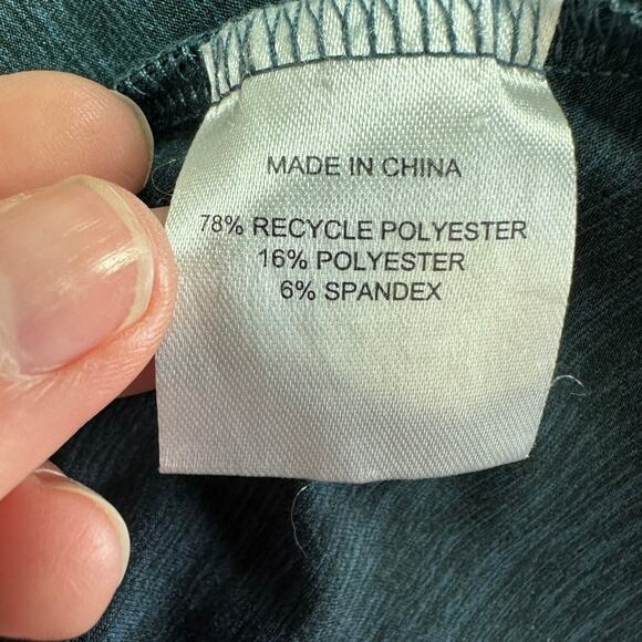 Quince Flowknit Breeze Fit & Flare Dress Navy Med - Picture 10 of 15